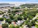 Aerial view showcasing proximity to Riverfront Park and Pedestrian Bridge at 4626 O'Hear Ave, North Charleston, SC 29405