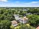 An aerial view of a quaint neighborhood with mature tree coverage at 4626 O'Hear Ave, North Charleston, SC 29405