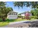 View of the detached garage and the side exterior of the house at 4626 O'Hear Ave, North Charleston, SC 29405