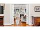 Detailed trim work and gleaming hardwood floors give this living room character and warmth at 4626 O'Hear Ave, North Charleston, SC 29405