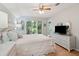 Cozy bedroom with access to a balcony at 4856 Green Dolphin Way # Share 8, Kiawah Island, SC 29455