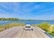 Lake view from a wooden deck with a picnic table in a waterfront community at 491 Foxbank Plantation Blvd, Moncks Corner, SC 29461