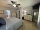 Bedroom featuring ample closet space, a ceiling fan, and neutral decor at 5008 W W Liberty Meadows Dr, Summerville, SC 29485