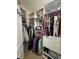Spacious walk-in closet with custom shelving and plenty of room for storage at 5008 W W Liberty Meadows Dr, Summerville, SC 29485