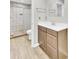 Contemporary bathroom featuring a sleek vanity, walk-in shower, and modern fixtures at 703 Temple Rd # A, Ladson, SC 29456