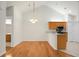 Dining area featuring chandelier and view into the kitchen at 8800 Dorchester Rd # 2004, North Charleston, SC 29420