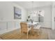 Airy dining room with a modern table, stylish seating, and decorative touches creating a welcoming atmosphere at 1009 Field Sparrow Dr # Cc3-2-6, Ravenel, SC 29470