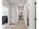 Bright hallway with neutral carpet and access to various rooms at 120 E Respite Ln, Summerville, SC 29483