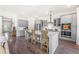 Bright kitchen features a spacious island, modern cabinetry, and stainless steel appliances at 120 E Respite Ln, Summerville, SC 29483
