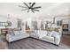 Spacious living area with hardwood floors, large sofa, open to a modern kitchen at 120 E Respite Ln, Summerville, SC 29483