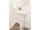 Chic powder room featuring a pedestal sink and modern fixtures in a compact, stylish space at 1219 Homecoming Blvd # Cc1-27, Ravenel, SC 29470