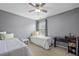 Bedroom featuring neutral colored walls, carpeted floors, and a large window at 135 Gaslight Blvd, Summerville, SC 29483