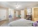 Bright bedroom with carpet, ample closet space and multiple doorways at 150 Riverbend Ln, Ridgeville, SC 29472