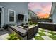 Beautiful backyard with a fire pit and a hot tub, designed for outdoor entertainment and relaxation at 203 Symphony Ave, Summerville, SC 29486
