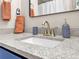 Bright bathroom sink featuring gray countertop, modern faucet, and stylish decor at 2226 Arthur Rose Ln, Johns Island, SC 29455