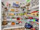 Organized walk-in pantry with ample shelving, providing plenty of storage space for food and kitchen essentials at 2226 Arthur Rose Ln, Johns Island, SC 29455