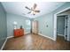 Comfortable bedroom with hardwood floors, and a window with natural light at 229 Lindy Creek Rd, Goose Creek, SC 29445