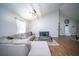 Comfortable living room with a large sectional couch, modern coffee table, and stylish decor at 229 Lindy Creek Rd, Goose Creek, SC 29445