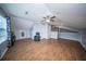 Spacious living room with vaulted ceilings, wood floors, and a cozy reading nook at 229 Lindy Creek Rd, Goose Creek, SC 29445