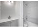A view into the bath featuring a vanity, mirror, and a tub and shower combination at 2334 Treescape Dr # 2006, Charleston, SC 29414