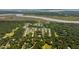 Scenic aerial view of the community, showcasing a tranquil river setting and lush greenery at 2640 Battle Trail Dr, Johns Island, SC 29455