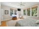 Bedroom with ceiling fan, hardwood floors and natural light at 2645 Gnarled Pine, Seabrook Island, SC 29455