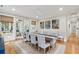 Open dining area adjacent to the kitchen and screened in porch at 2645 Gnarled Pine, Seabrook Island, SC 29455