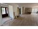 Entryway with beautiful herringbone wood flooring with new paint and fixtures at 2706 Old Oak Walk, Seabrook Island, SC 29455