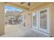 Covered patio featuring stylish furniture and decor, a ceiling fan, and ample space for outdoor gatherings at 271 Village Stone Cir, Summerville, SC 29486