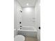 This updated bathroom has an updated shower/tub combo at 2725 Starfish Dr, Johns Island, SC 29455