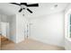 Updated bedroom with new carpet, trim, and light fixture at 2725 Starfish Dr, Johns Island, SC 29455