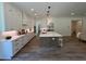 Open concept kitchen with stainless steel appliances and marble countertops at 2725 Starfish Dr, Johns Island, SC 29455