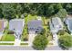 Aerial view of a home with a large backyard, patio, and lush green surroundings at 3038 Penny Ln, Johns Island, SC 29455