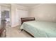 Neutral bedroom with neutral carpet, bed and adjacent room at 314 Sanctuary Park Dr, Summerville, SC 29486