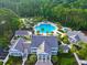 Aerial view of community amenities including a pool, clubhouse and a playground at 3525 E Higgins Dr, Mount Pleasant, SC 29466
