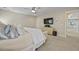 Neutral primary bedroom with bed, dresser, flat screen TV, and ceiling fan at 3705 Sandy Gate Ln, Mount Pleasant, SC 29466