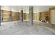 Unfinished garage with concrete floors and visible wood framing at 3705 Sandy Gate Ln, Mount Pleasant, SC 29466