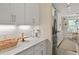 Modern kitchen featuring white quartz countertops and stainless steel appliances at 3705 Sandy Gate Ln, Mount Pleasant, SC 29466