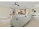 Open concept area with a living room and dining room with a pendant light at 3705 Sandy Gate Ln, Mount Pleasant, SC 29466