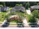 Beautiful aerial view of a home with mature trees, well-kept landscaping, and a spacious driveway at 3751 St Ellens Dr, Mount Pleasant, SC 29466