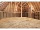 Unfinished attic space with exposed wood beams offering potential for customization at 401 Ralston Creek St, Charleston, SC 29492