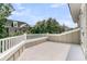 Expansive patio space with white railing, ideal for outdoor relaxation or entertainment at 401 Ralston Creek St, Charleston, SC 29492