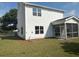 A view of the backyard with a screened in porch at 4126 O'Hear Ave, North Charleston, SC 29406