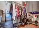 Spacious walk-in closet with ample storage space for clothing, shoes, and accessories, offering organization at 419 Equinox Cir, Ladson, SC 29456