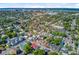 A picturesque aerial view of a neighborhood with a diverse array of well-kept houses and mature trees at 6 Dewey St, Charleston, SC 29403
