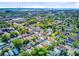 Panoramic aerial view showcases a vibrant neighborhood with lush greenery and scenic cityscape, waterfront and bridges at 6 Dewey St, Charleston, SC 29403