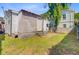 Backyard shows a shed and lawn with neighboring houses in the background at 6 Dewey St, Charleston, SC 29403