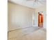 Bedroom features carpet, open doorway, white ceiling fan, and natural light at 6 Dewey St, Charleston, SC 29403