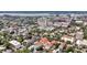 Panoramic aerial shot captures a vibrant city neighborhood with a river view in the background at 68 Vanderhorst St # A, Charleston, SC 29403