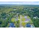 Expansive aerial view of homes nestled among lush greenery, showcasing the neighborhood's serene setting at 708 Tierra Loop, Summerville, SC 29483